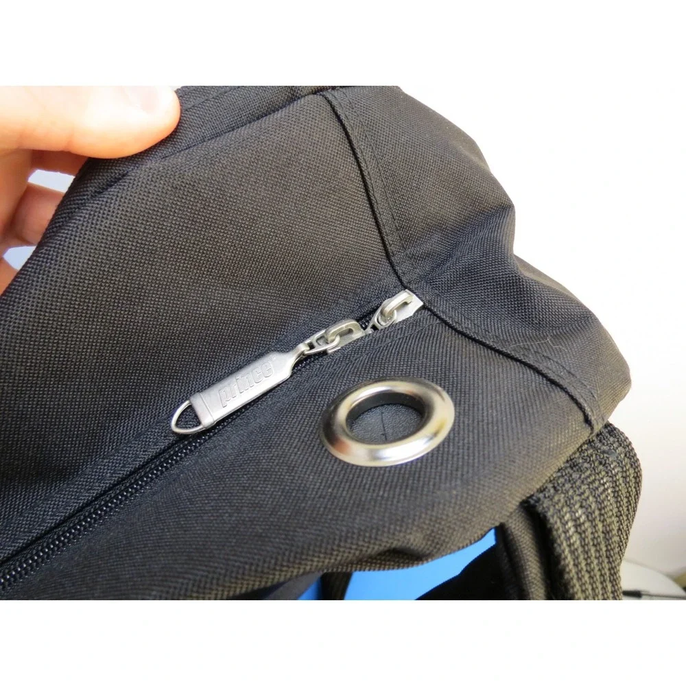 Prince Black Tennis Backpack Dual Zipper Sports Bag